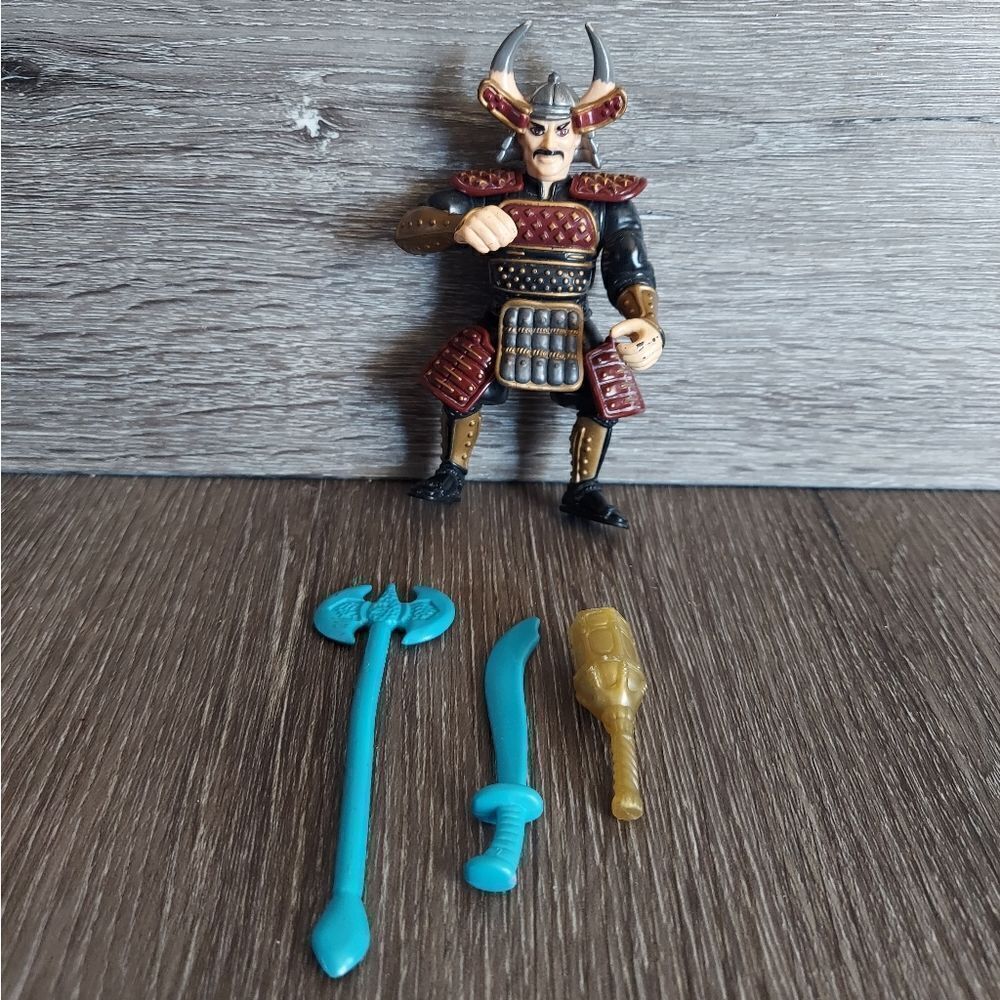 Vintage 1993 Playmates TMNT Movie III Warlord Action Figure